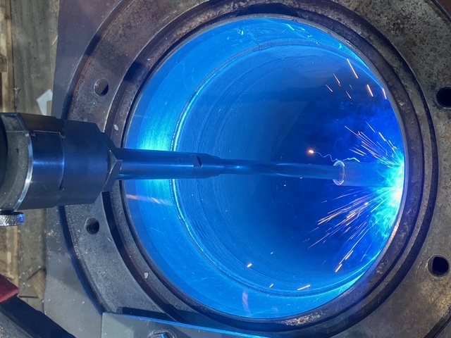 Portable machining on-site