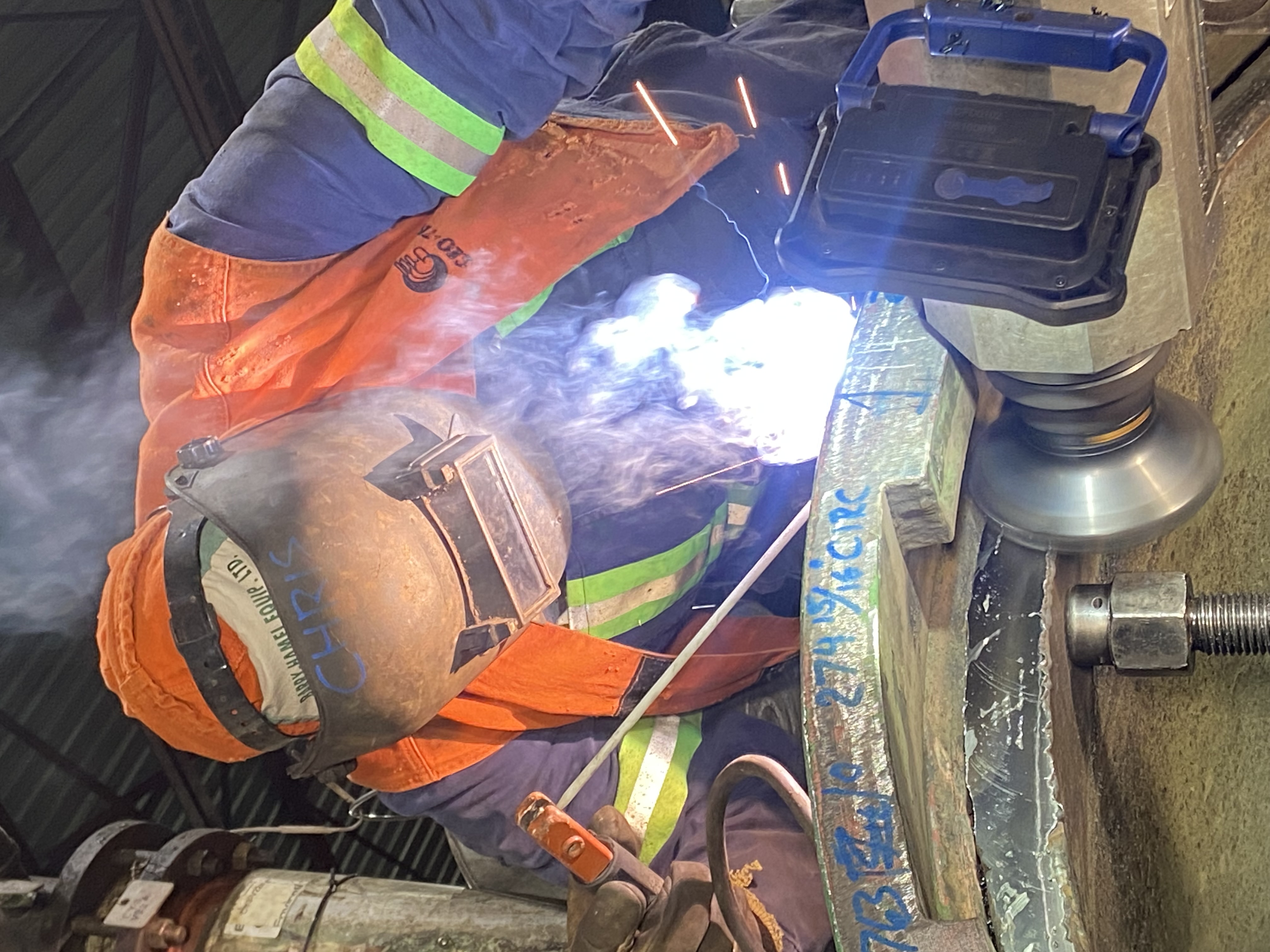 Pressure welder testing facility